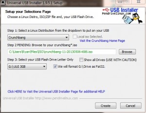 Pen Drive Linux' USB Installer