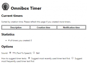 OmniBox Timer Options